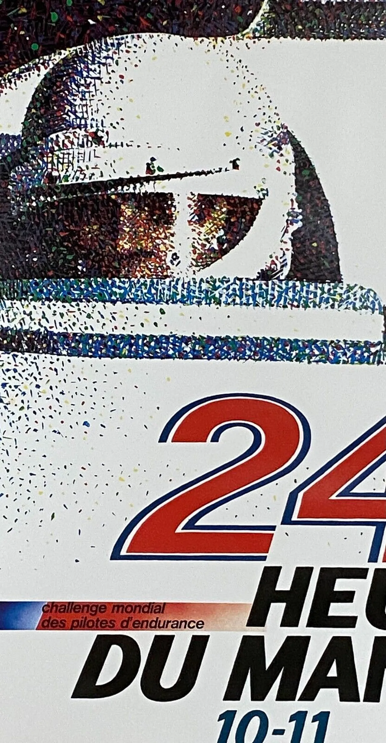 Affiche Originale 24 Heures Du Mans 1978 – Vintage Offset – France – Sans Marque