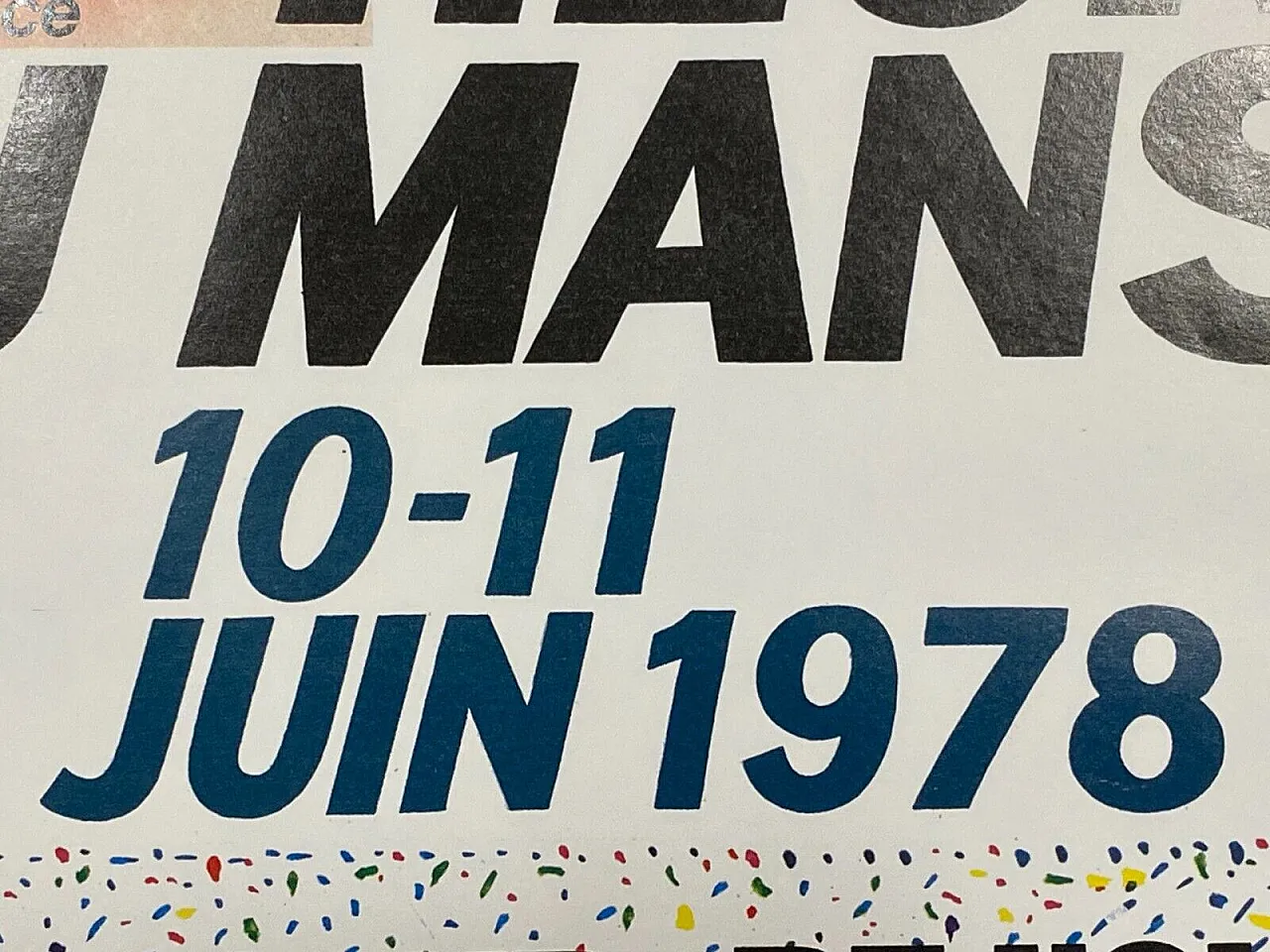 POSTER ORIGINAL ** 24 HEURES DU MANS 1978 ** AFFICHE ACO LE 24H A