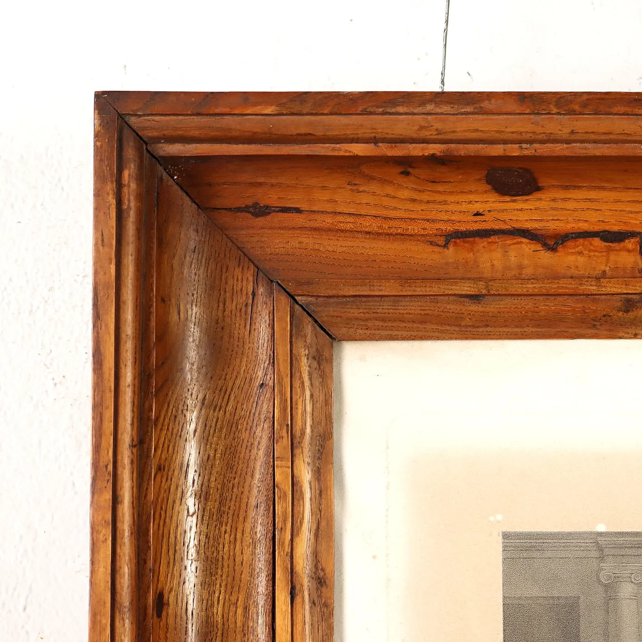 Charge of the adulterous woman, print in elm frame, 19th century 3