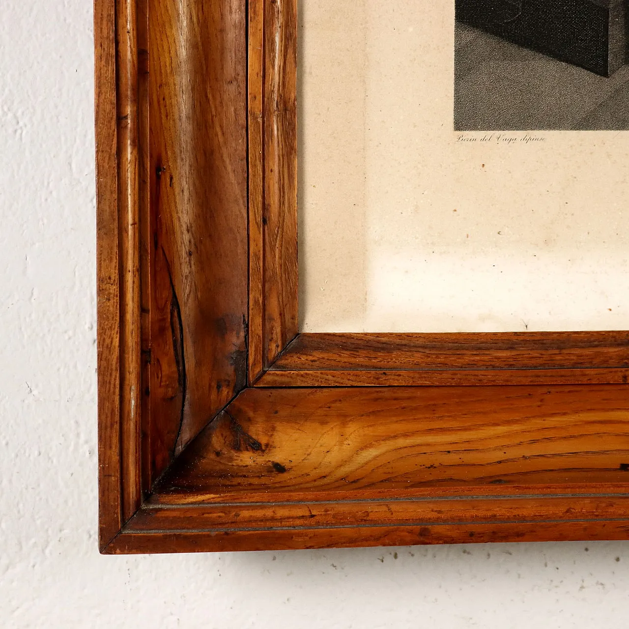 Lavanda dei piedi, stampa in cornice Impero in olmo, '800 5