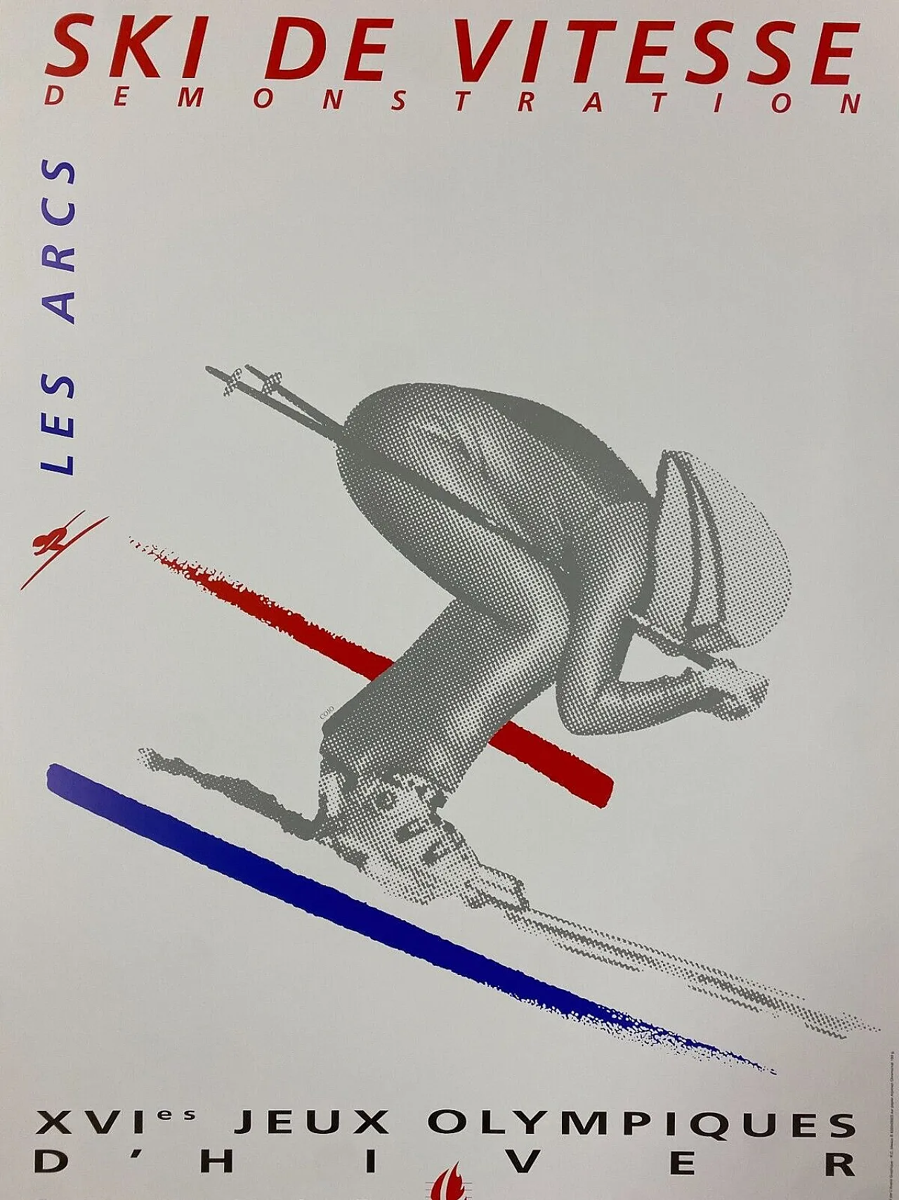 Anonymous, 1992 - Albertville 92 - SPEED SKIING - Original Vintage Poster 10