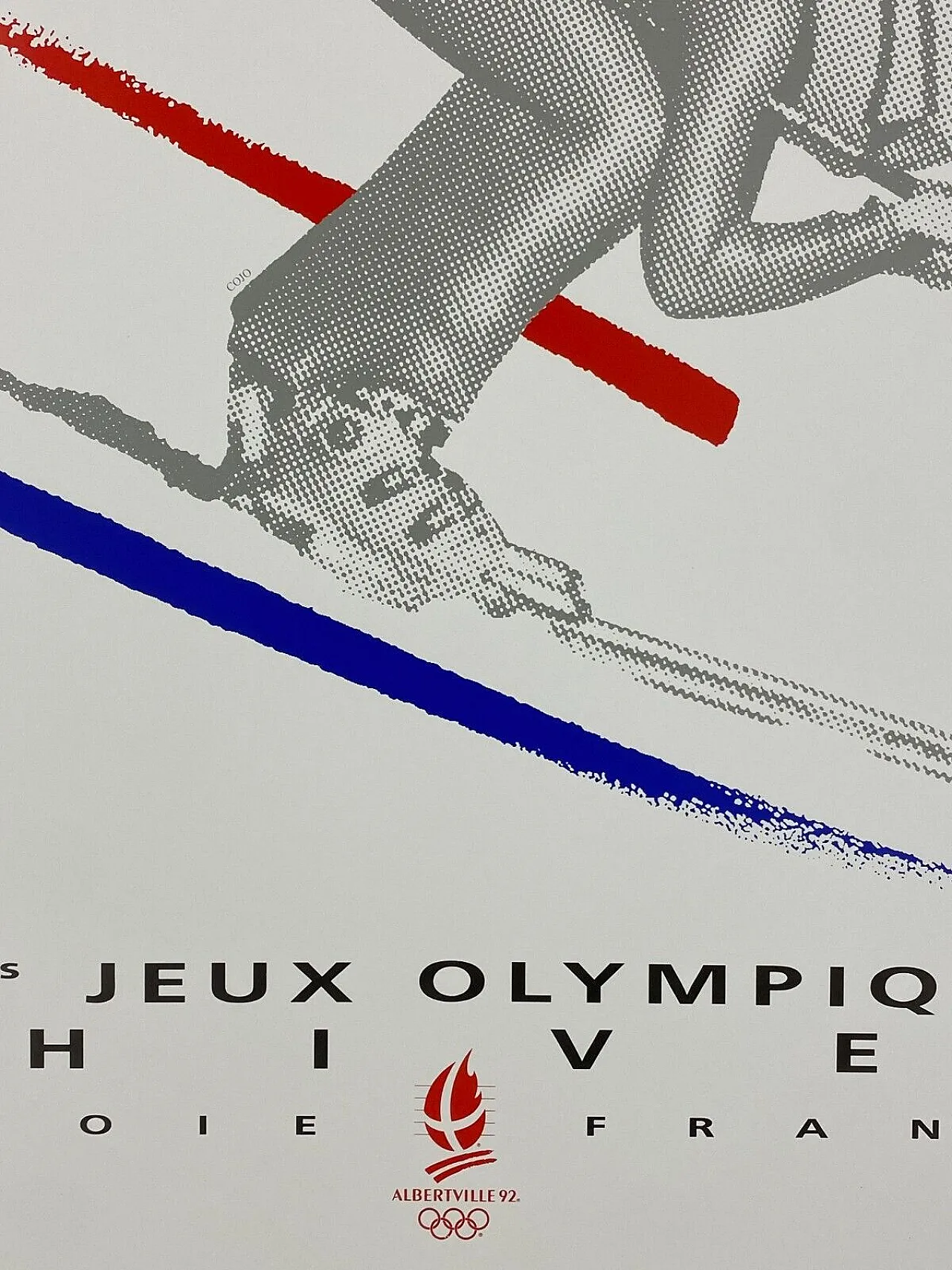 Anonymous, 1992 - Albertville 92 - SPEED SKIING - Original Vintage Poster 11