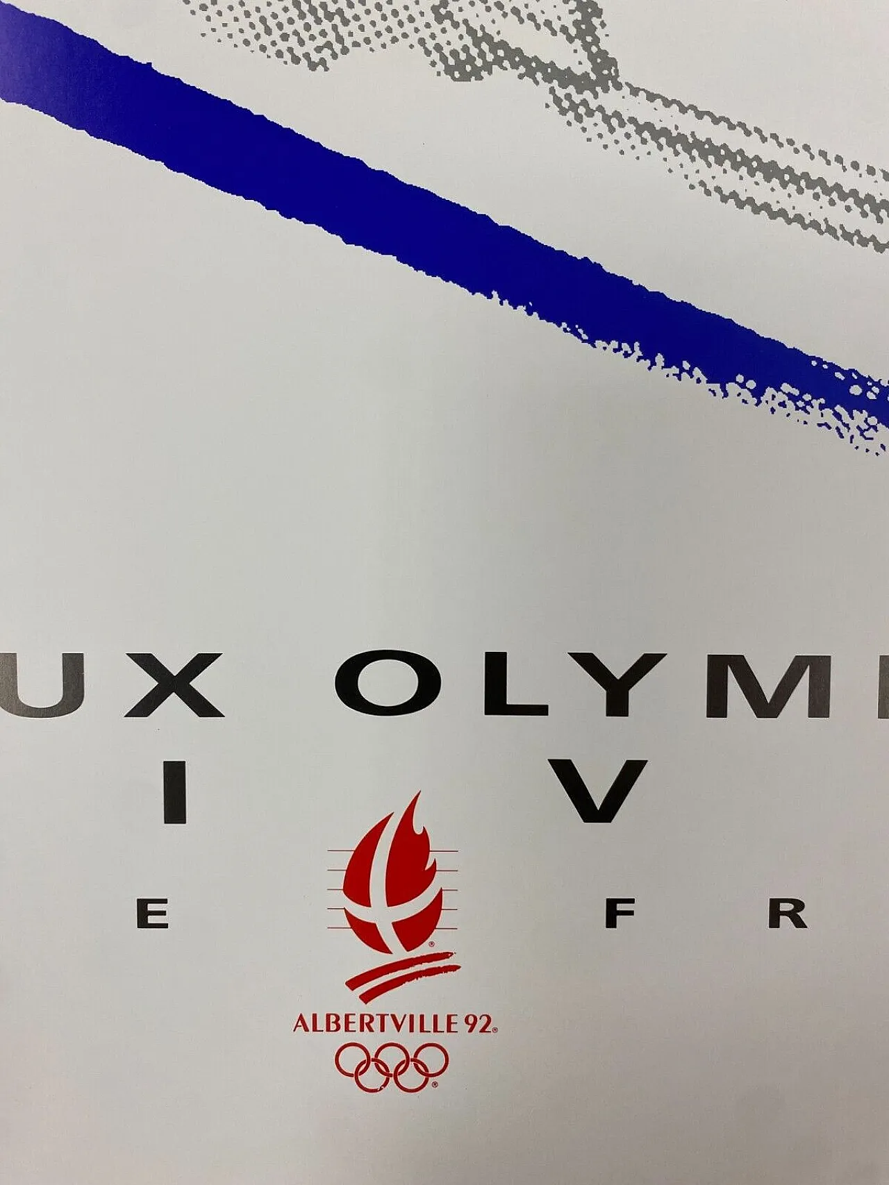 Anonymous, 1992 - Albertville 92 - SPEED SKIING - Original Vintage Poster 13