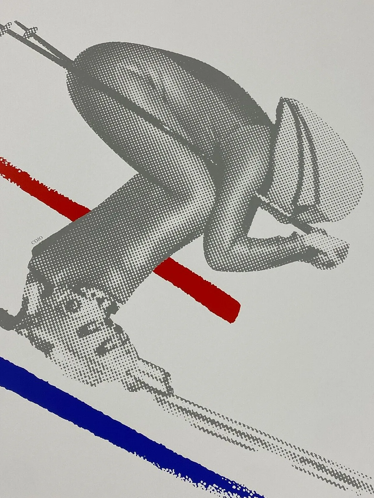 Anonymous, 1992 - Albertville 92 - SPEED SKIING - Original Vintage Poster 14