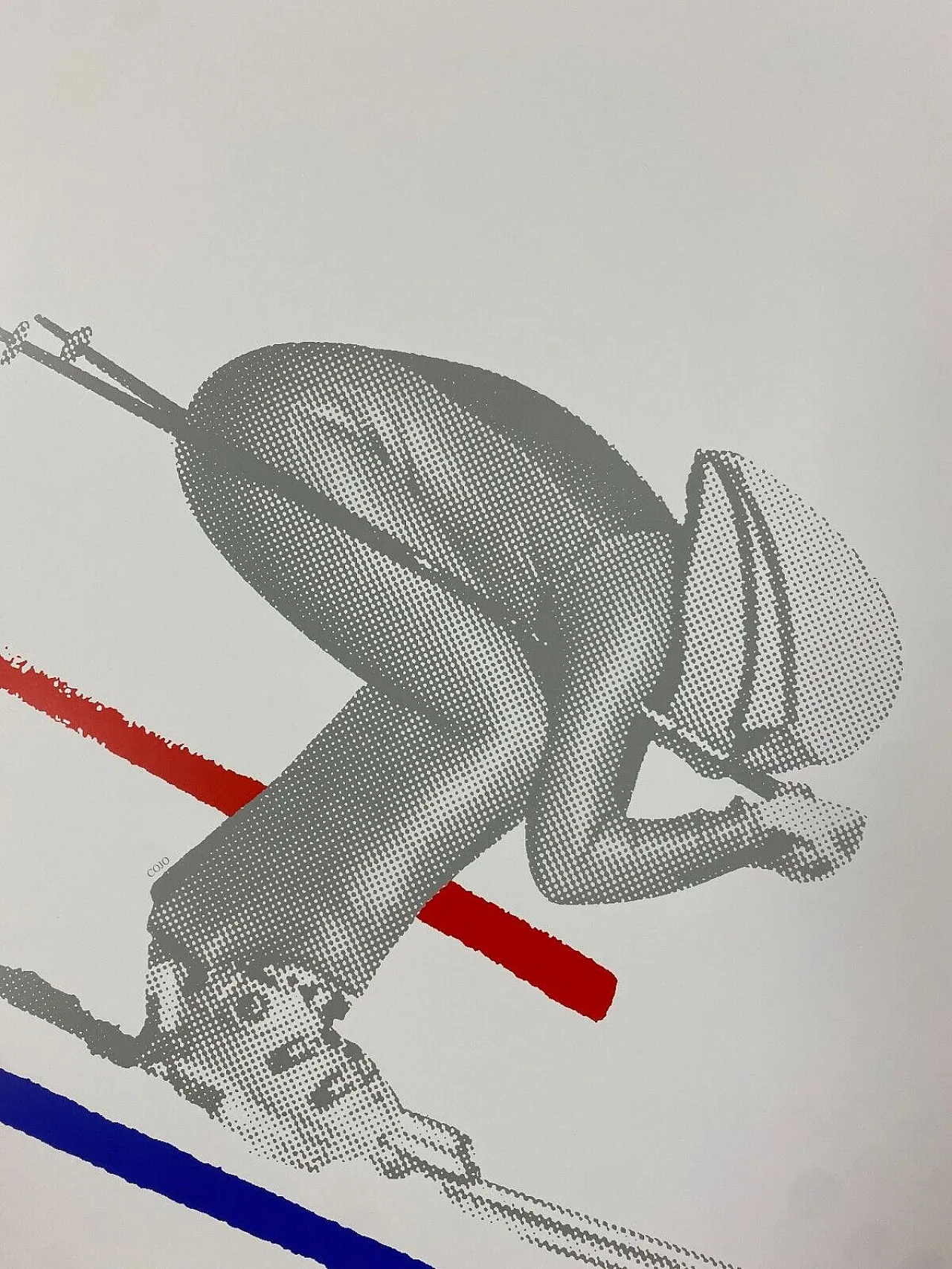 Anonymous, 1992 - Albertville 92 - SPEED SKIING - Original Vintage Poster 15