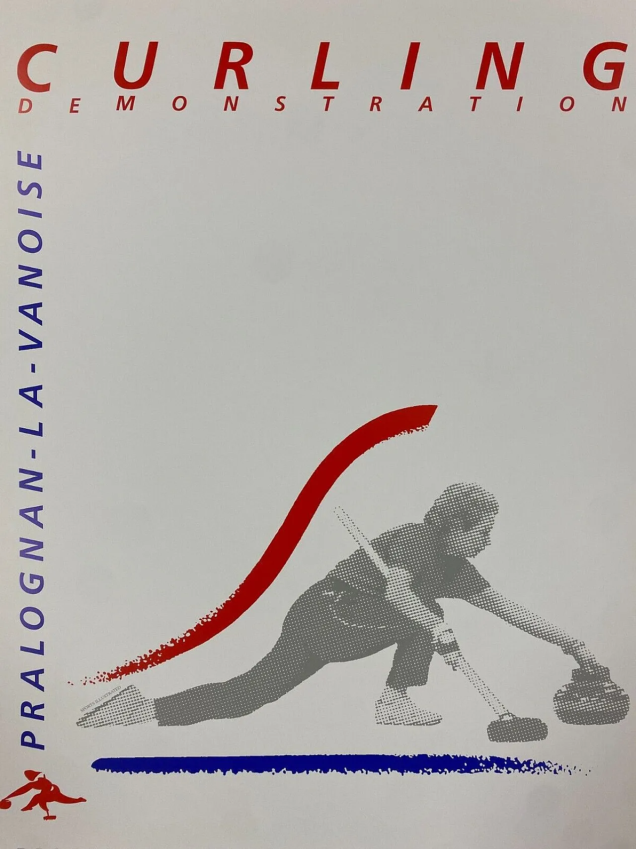 Albertville 92 - Anonymous, 1992 - CURLING - Original vintage poster 11