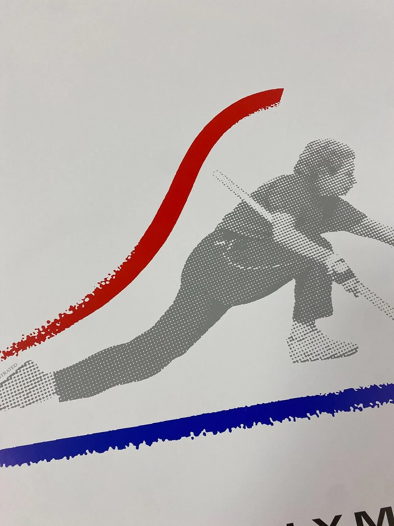 Albertville 92 - Anonymous, 1992 - CURLING - Original vintage poster 13