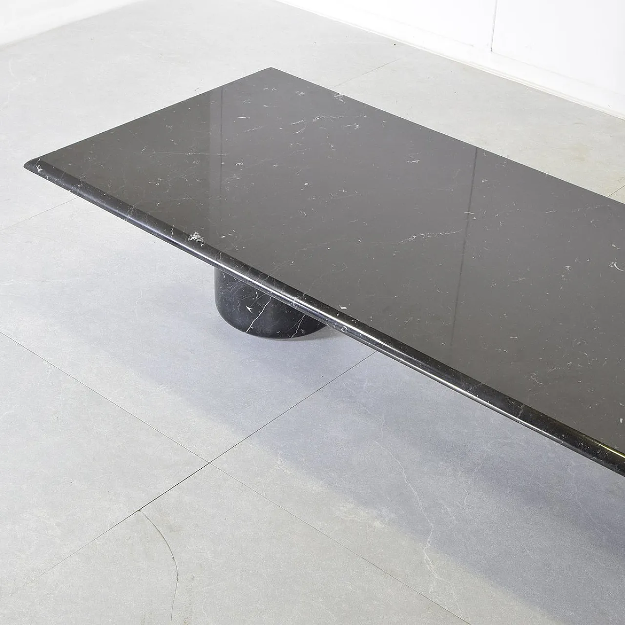 Coffee table in black Marquinia marble by Angelo Mangiarotti, 1980s 5