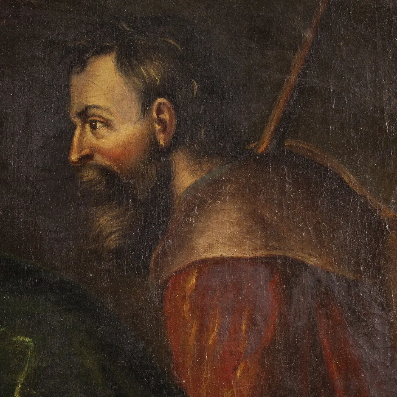 Adorazione dei pastori, dipinto ad olio francese, '600 7