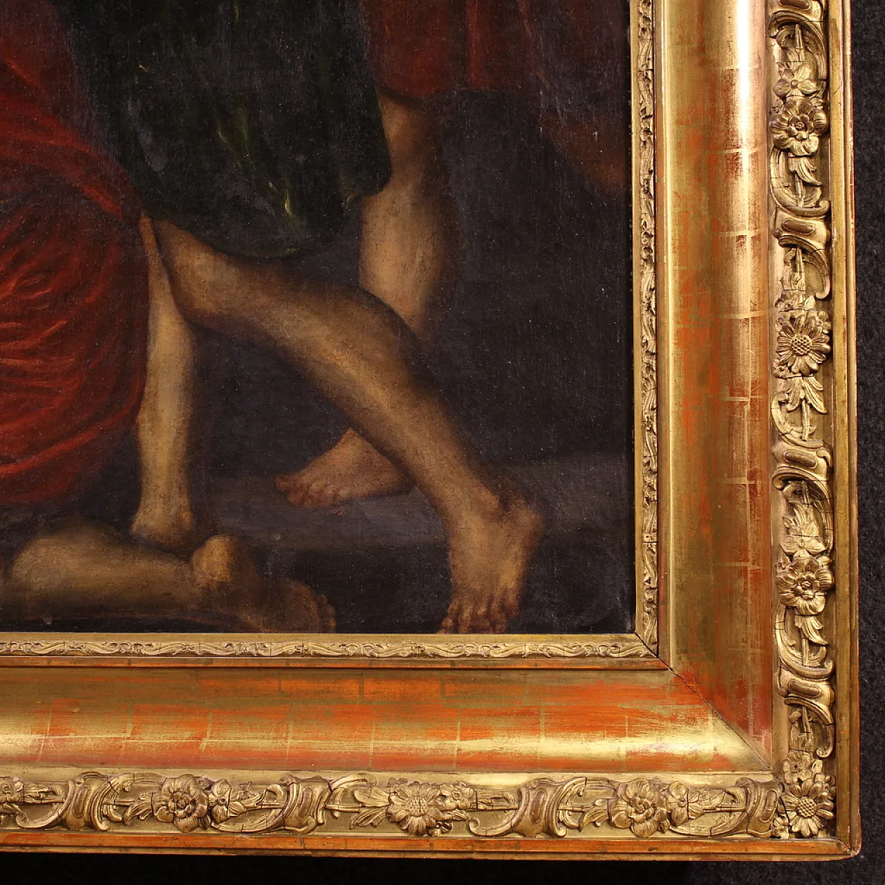 Adorazione dei pastori, dipinto ad olio francese, '600 10