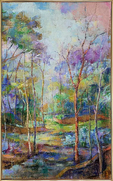 Green Paths by Pragliola Alfonso, mixed media, 2000s