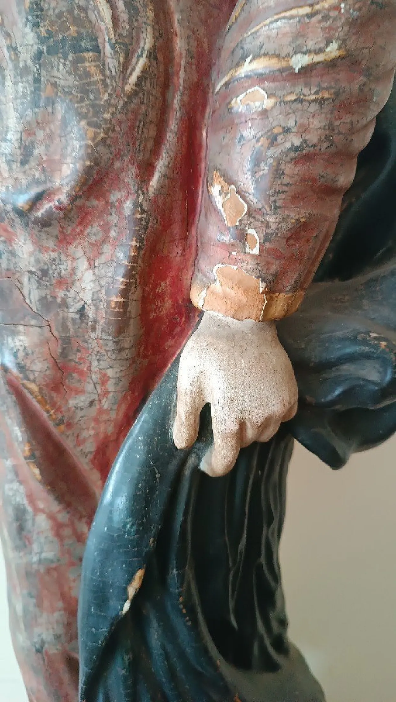 Scultura in legno policromo, '600 4