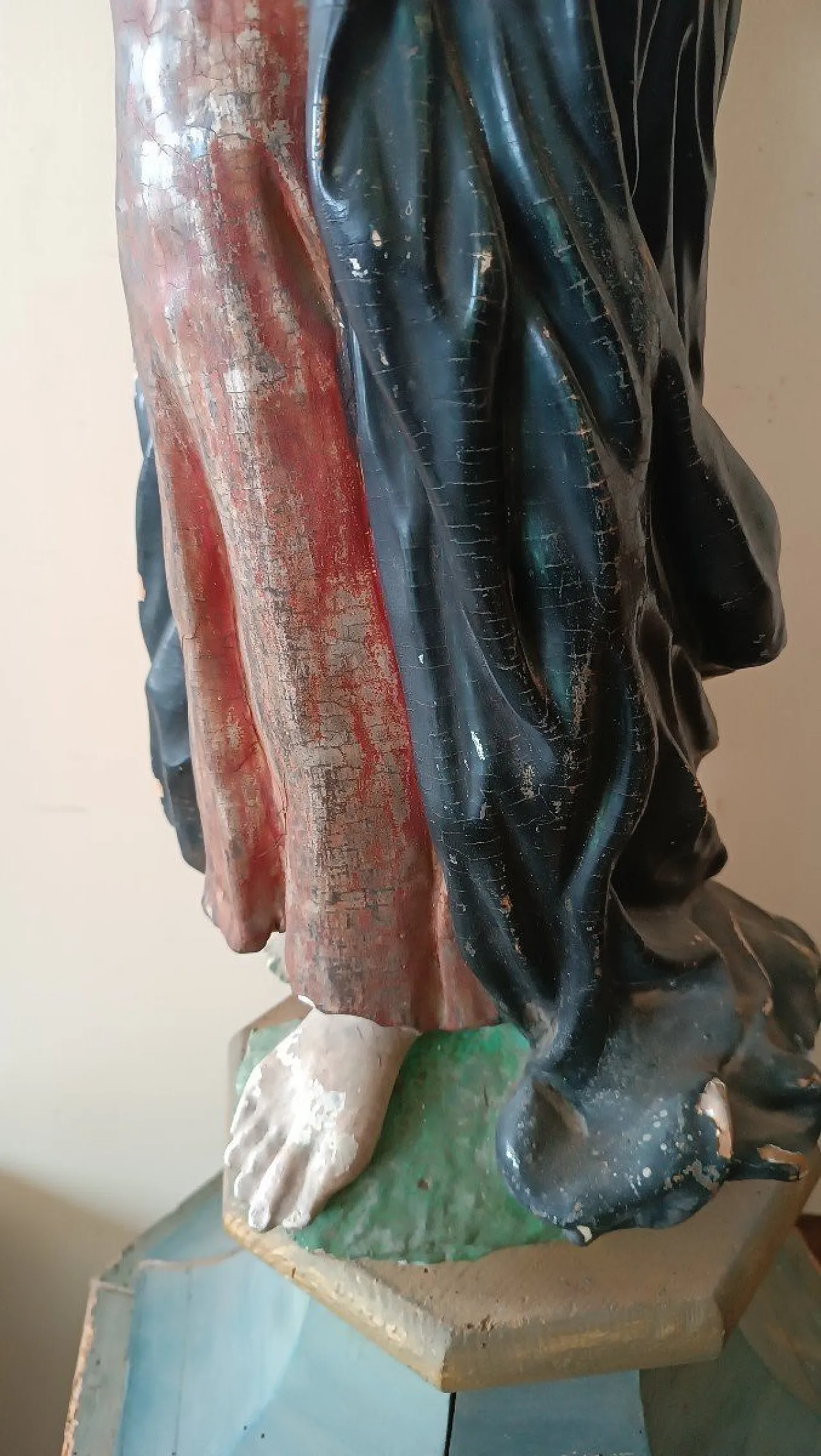 Scultura in legno policromo, '600 6