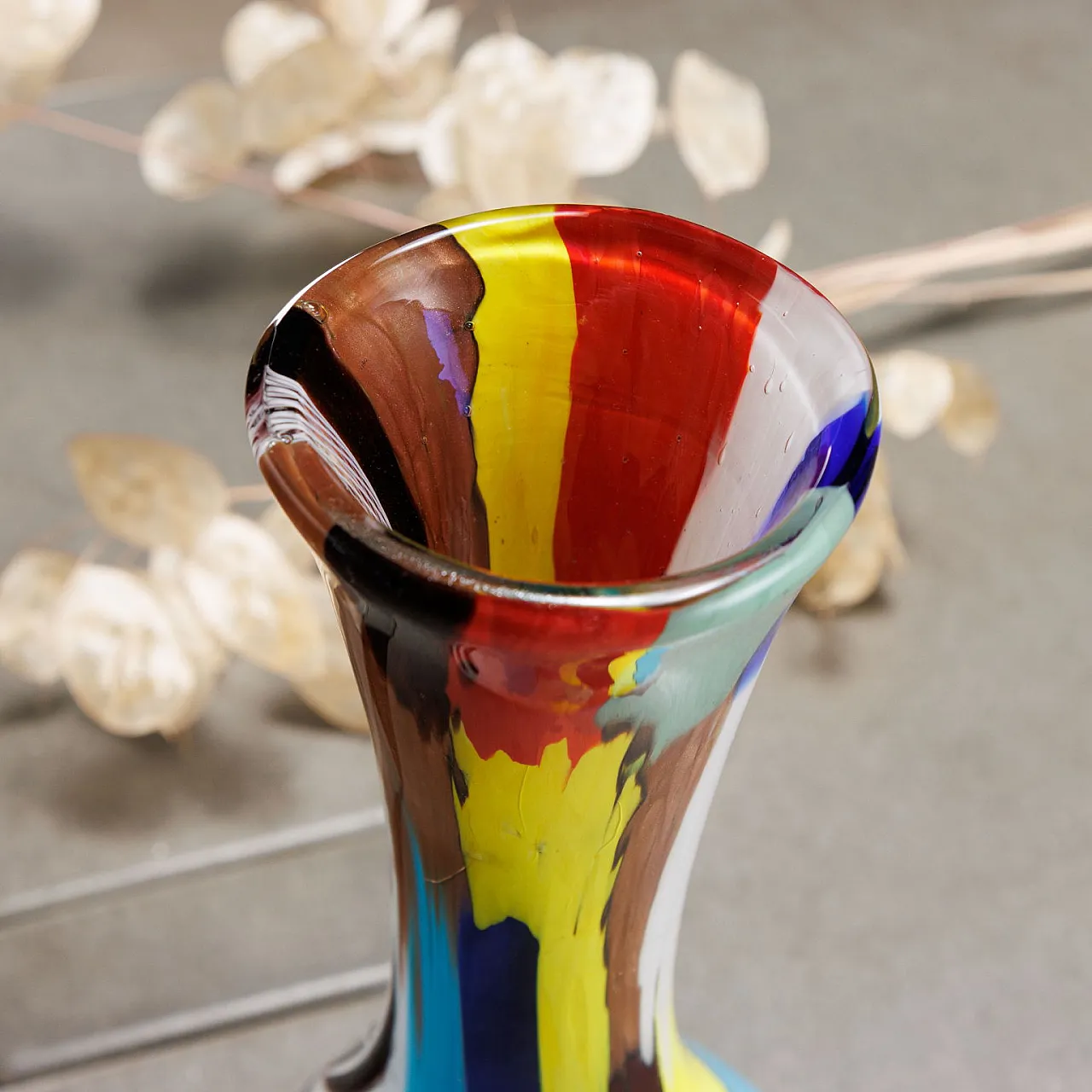Oriente glass vase by Dino Martens, late 20th century 2