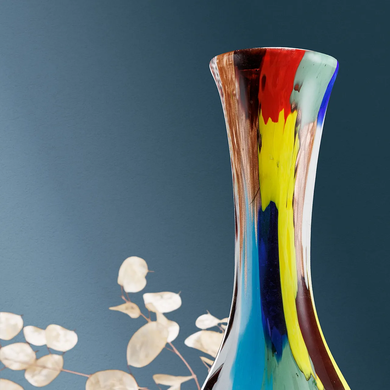 Oriente glass vase by Dino Martens, late 20th century 3