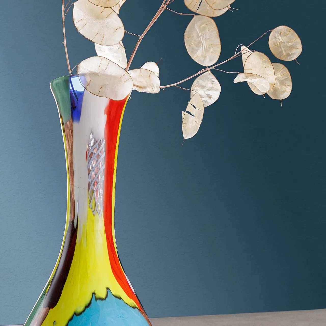 Oriente glass vase by Dino Martens, late 20th century 6