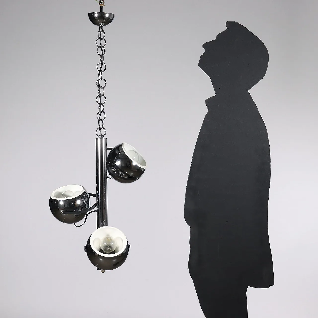 Ceiling lamp with adjustable diffusers, 1960s 2