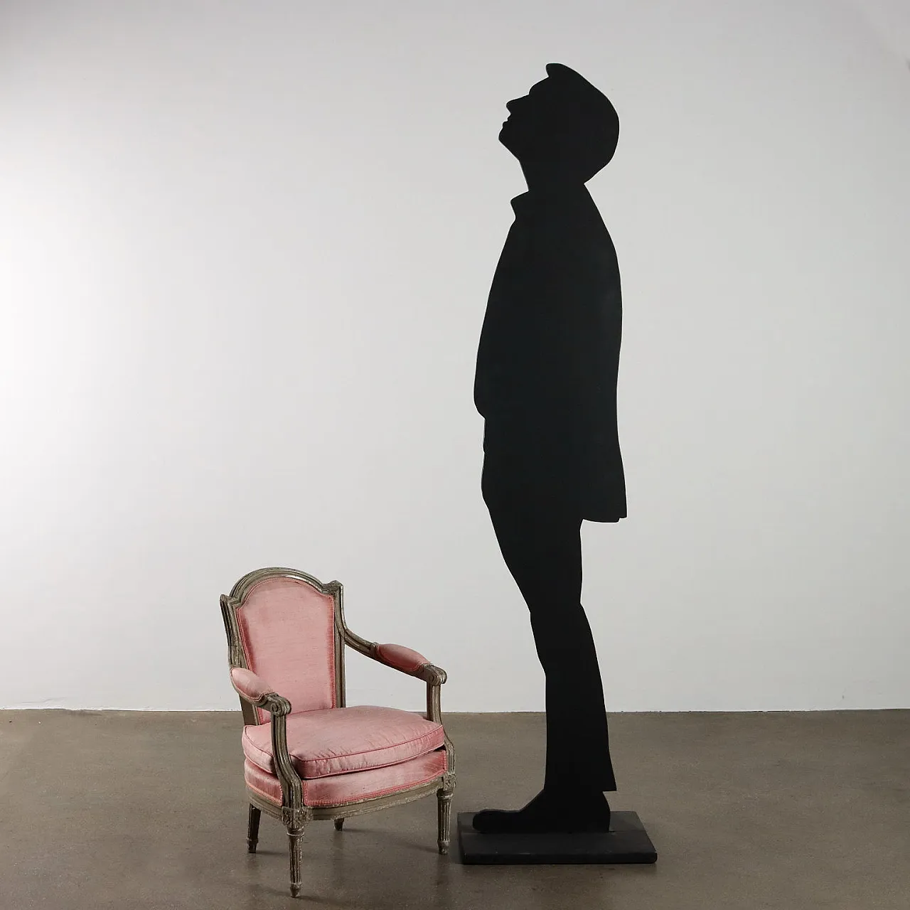 Poltroncina in legno e tessuto, '900 2