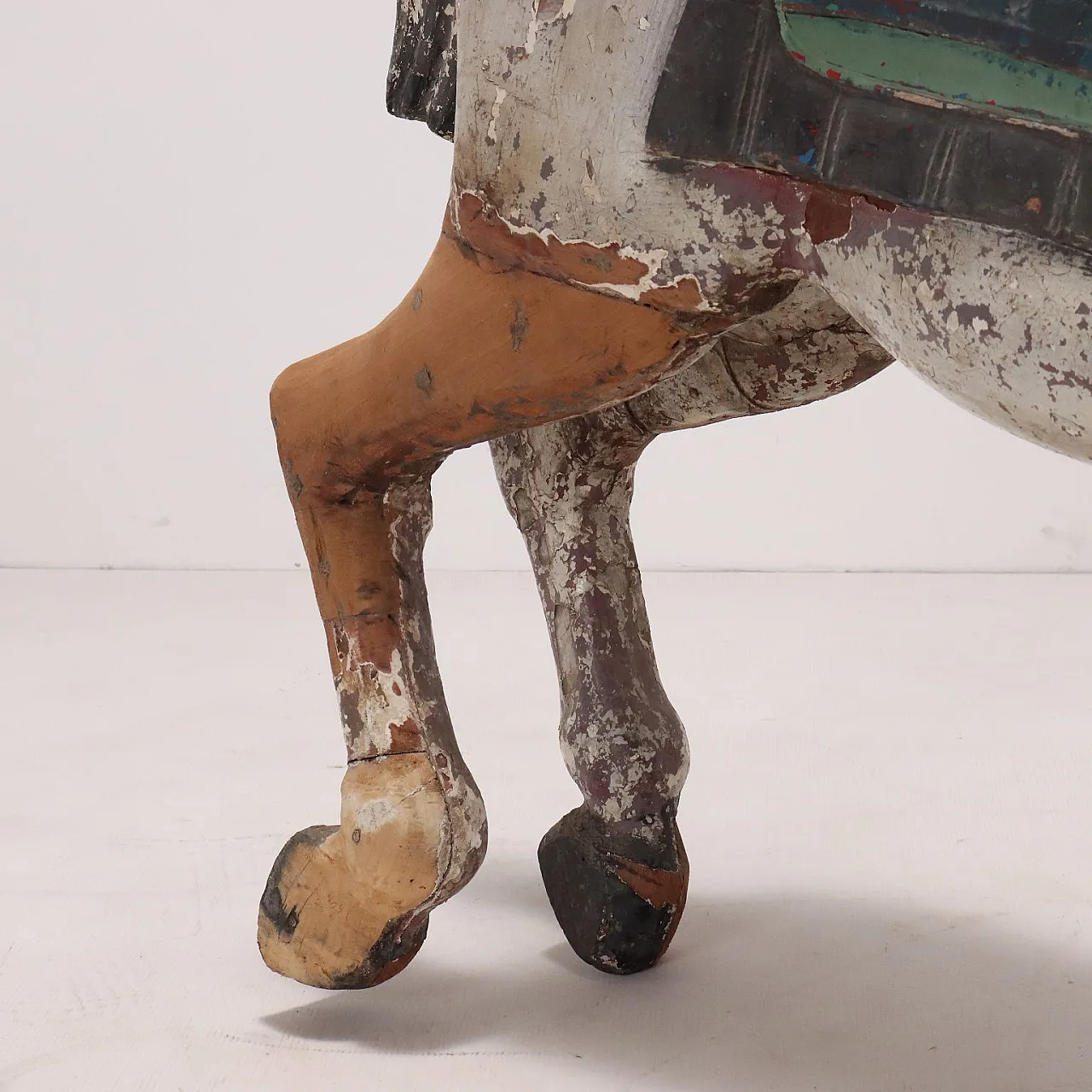 Cavallo da giostra in legno, fine '800 10