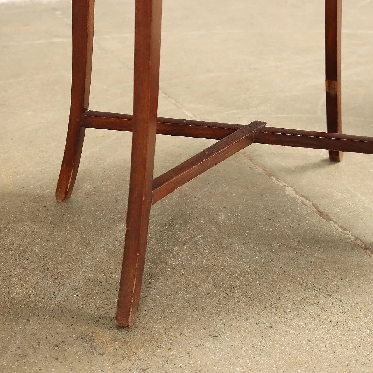 Tavolino porta gomitoli in legno, inizio '900 5