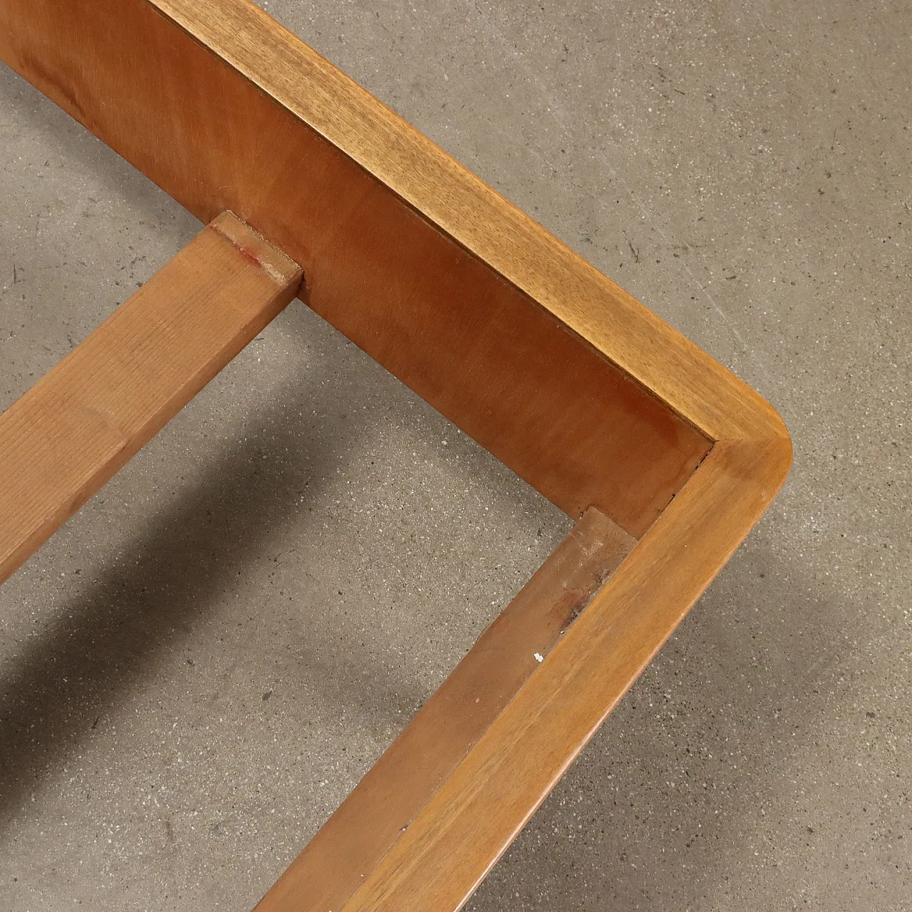 Vintage Double Bed Tanganyka Walnut Veneer Italy 1960s 5