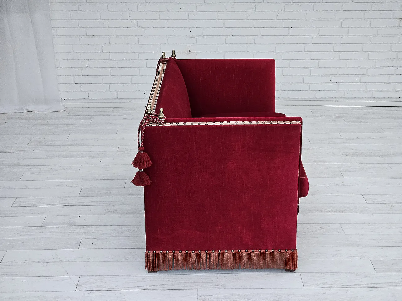 Divano "spagnolo" danese in velluto, anni '70 13