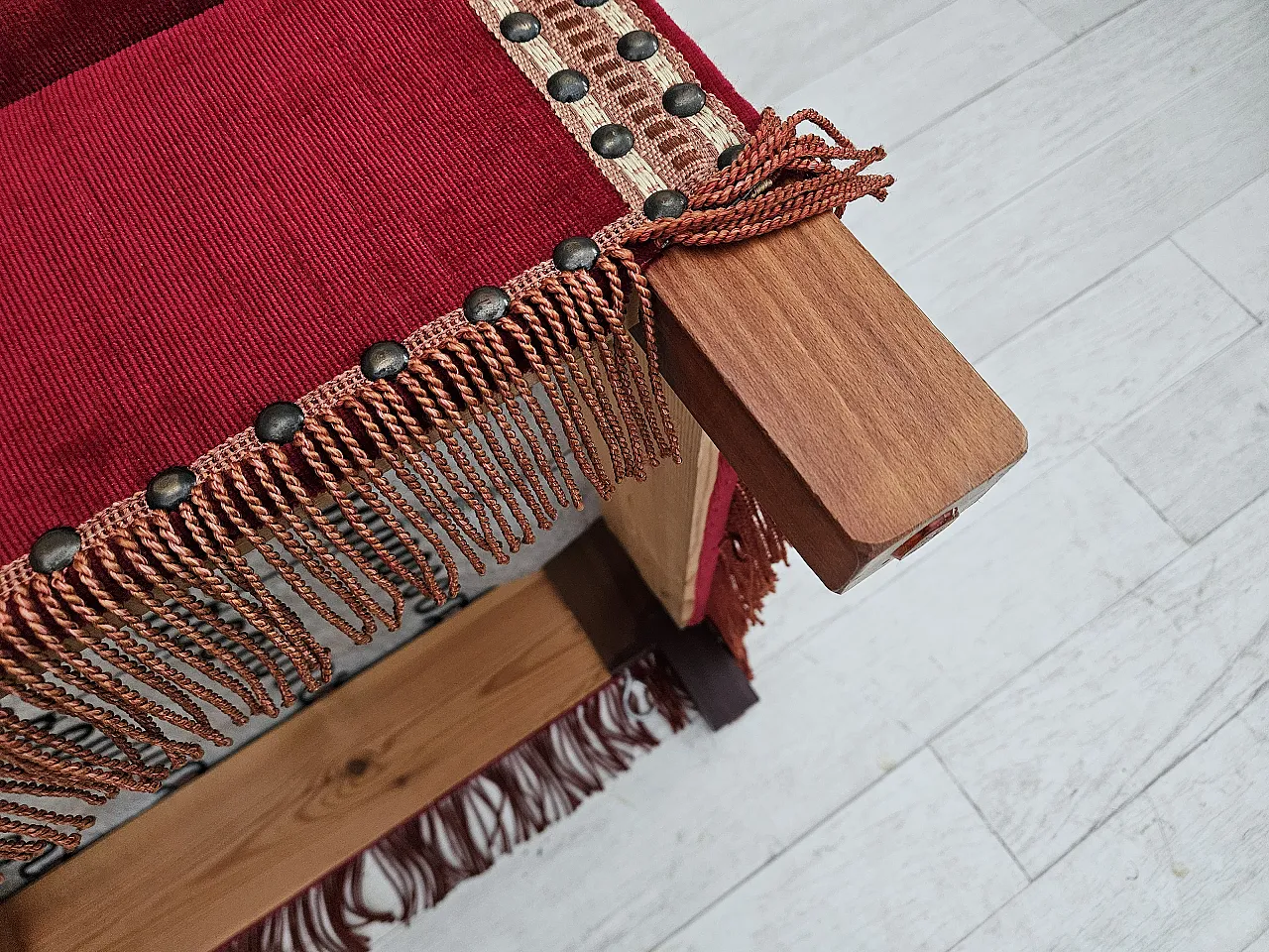 Divano "spagnolo" danese in velluto, anni '70 20