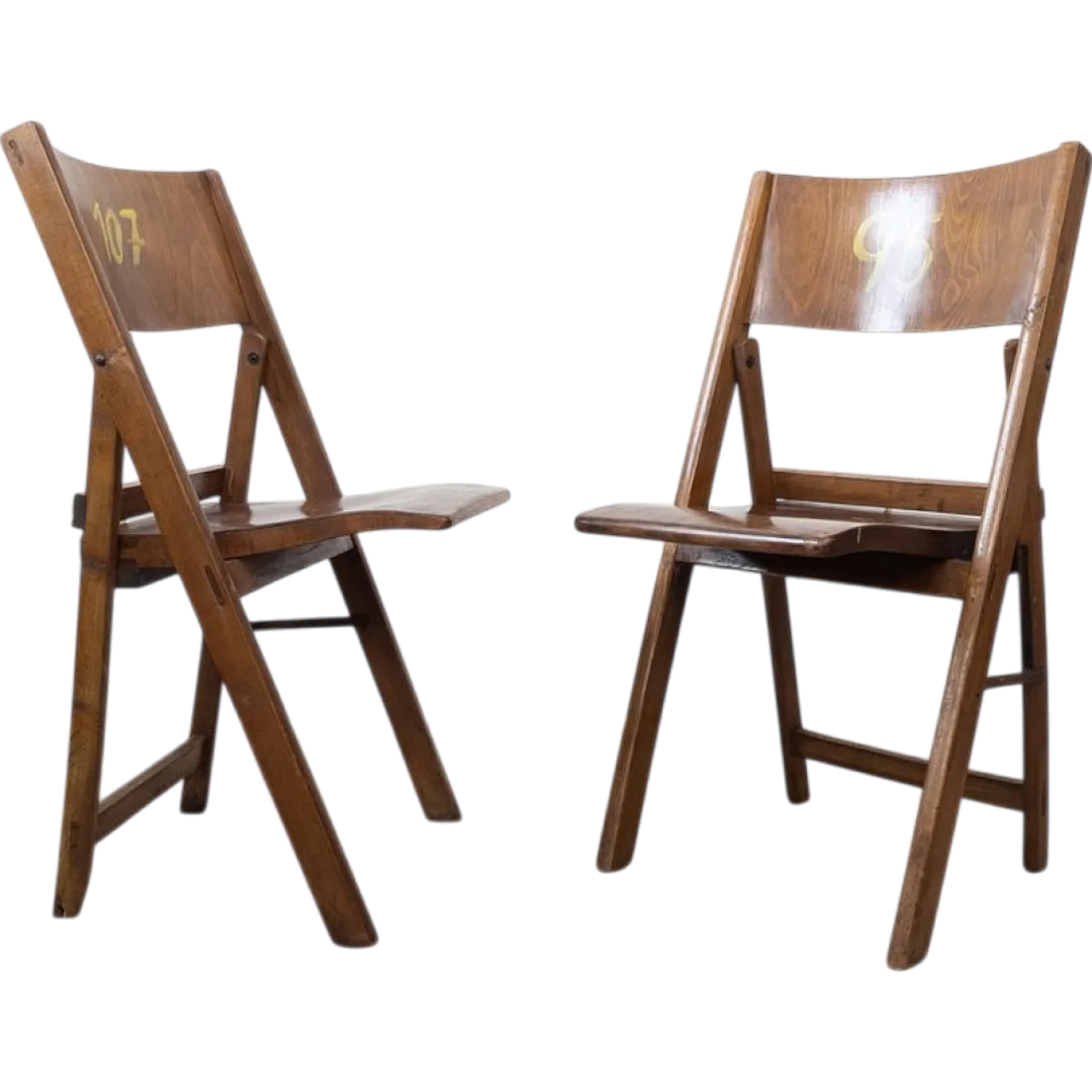 Coppia di sedie pieghevoli di Thonet, anni '30 17