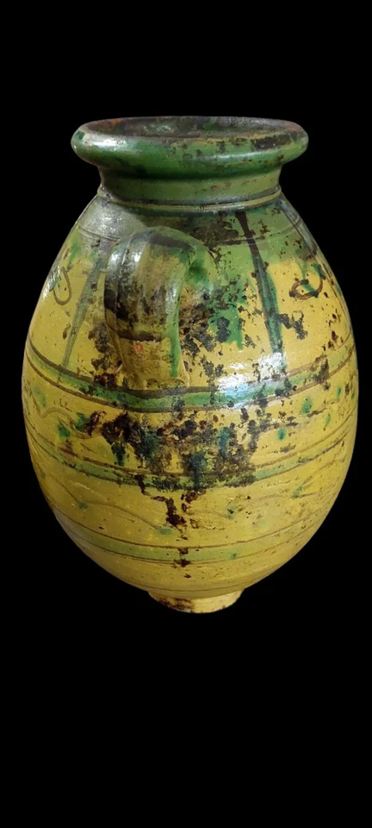 Orcio in terracotta smaltata, '800 1