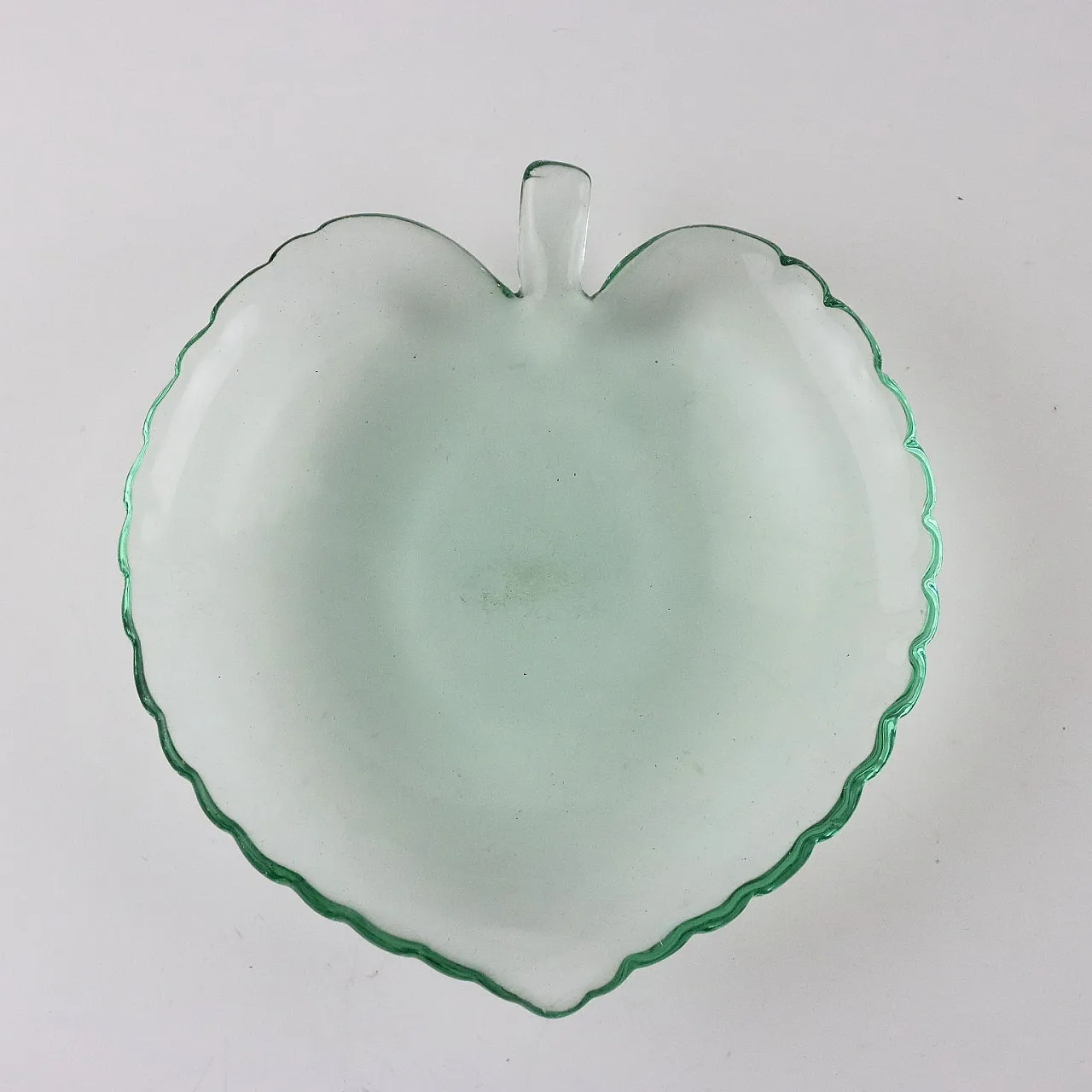 Svuotatasche in vetro di Murano a forma di foglia, anni '50 6