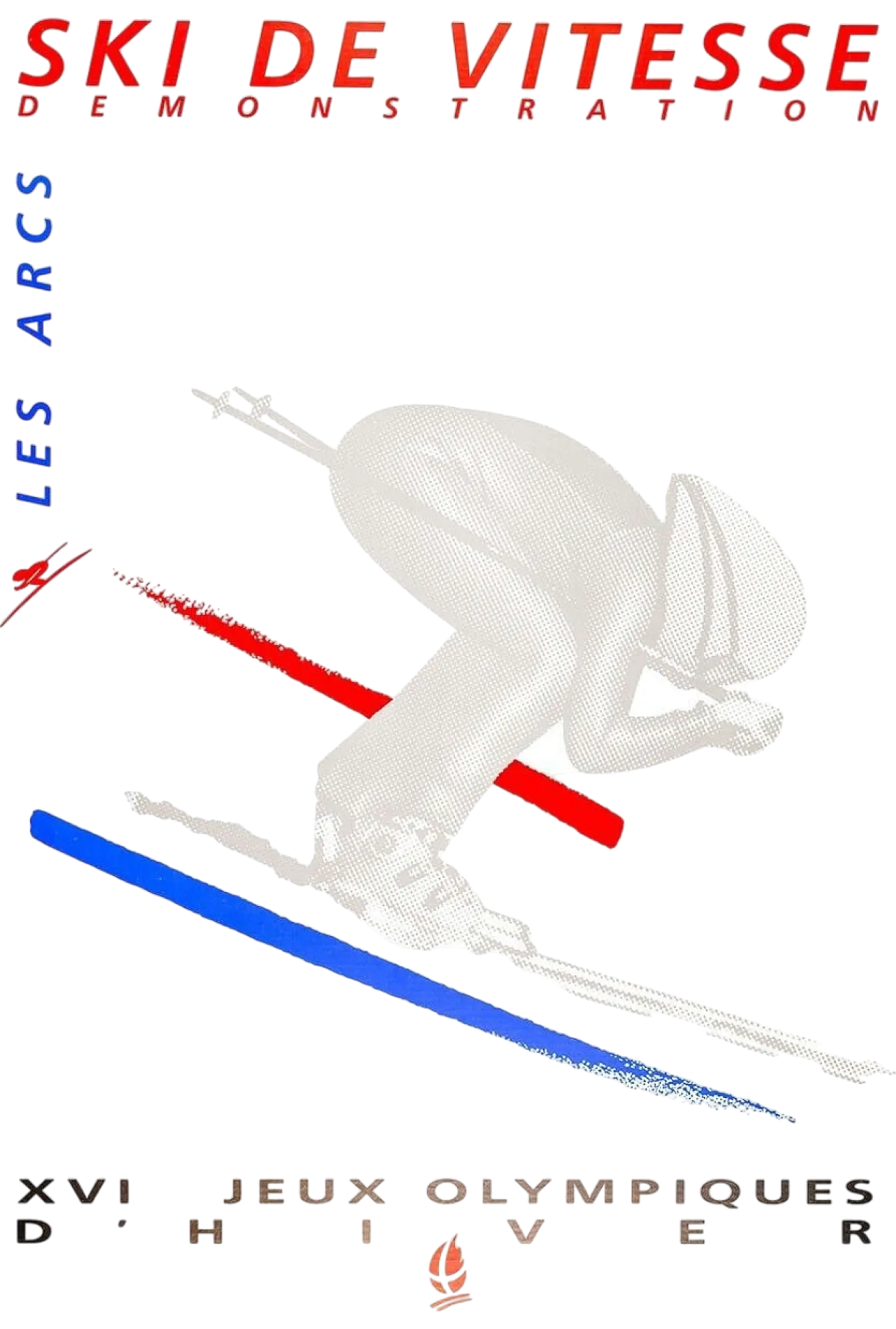 Anonymous, 1992 - Albertville 92 - SPEED SKIING - Original Vintage Poster 18