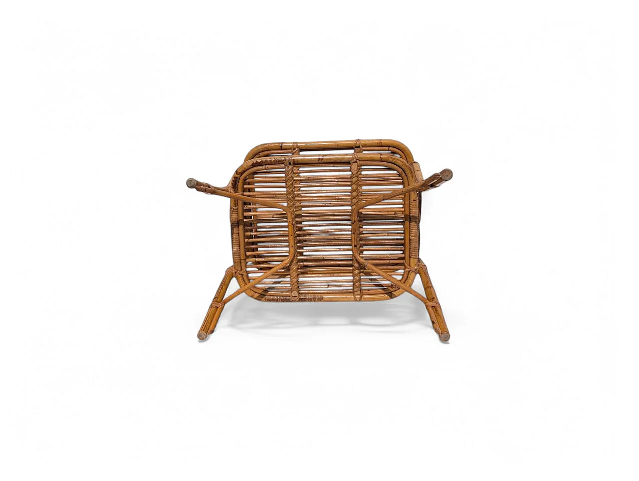 Tavolino in legno di bambù anni 60 5