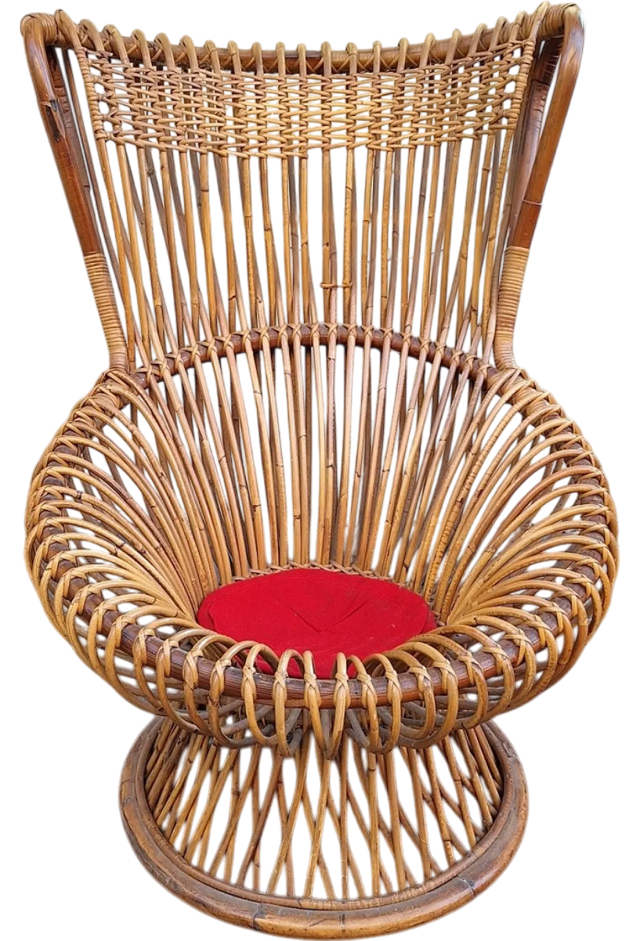 Poltrona  in rattan di Franco Albini, anni '60 8