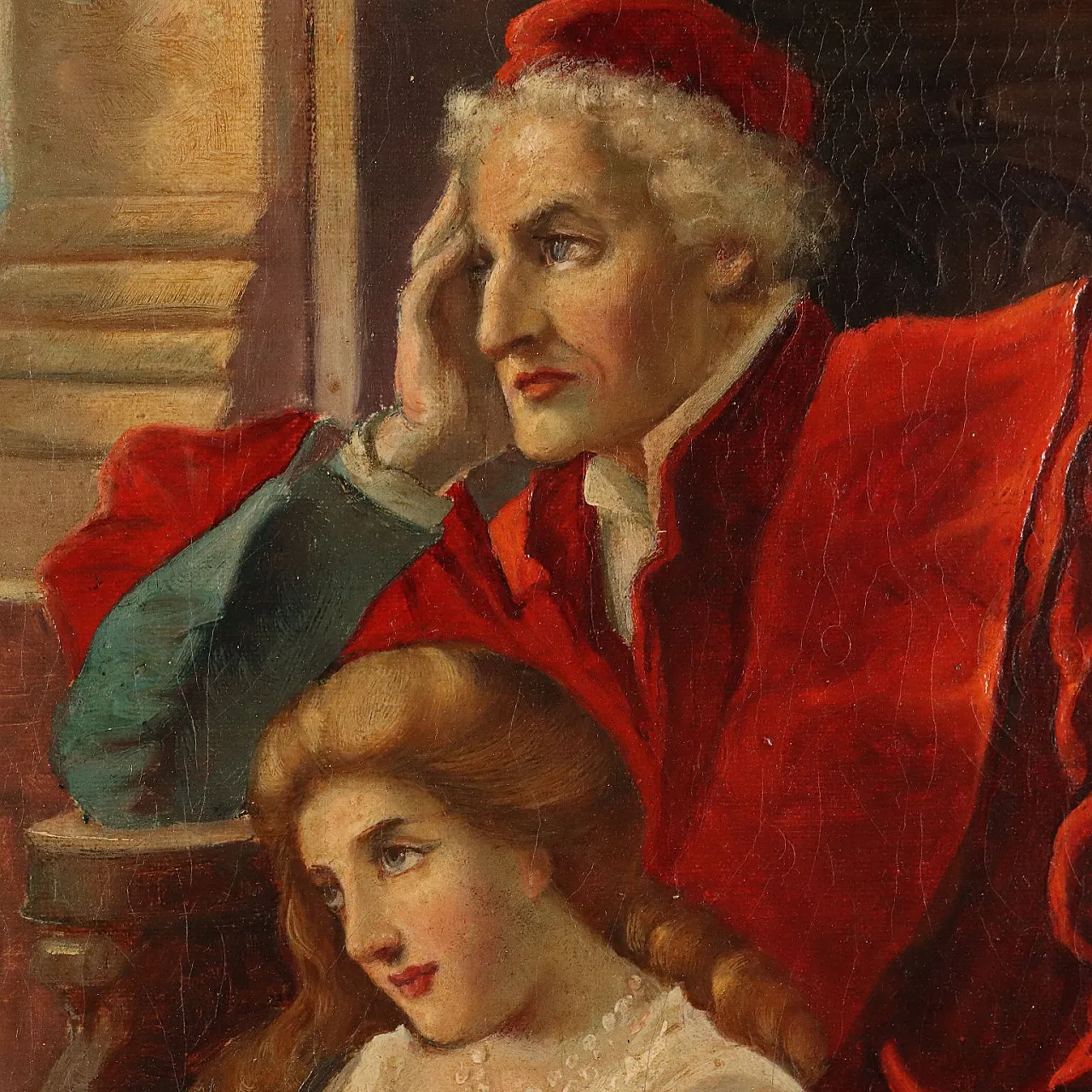 Copy from C. L. F. Becker, Othello and Desdemona, oil on canvas 6