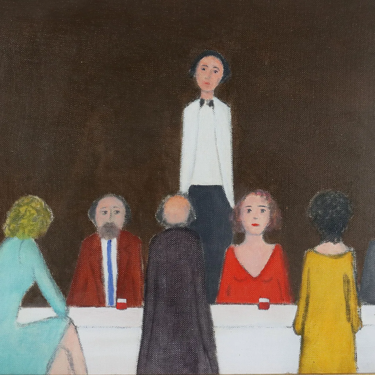 Painting by Walter Pozzi, oil on canvas, 20th century 4