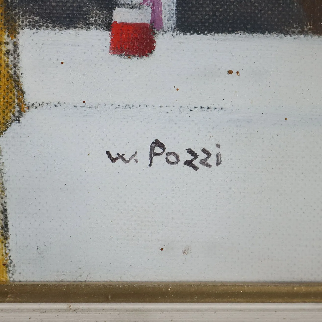 Painting by Walter Pozzi, oil on canvas, 20th century 9