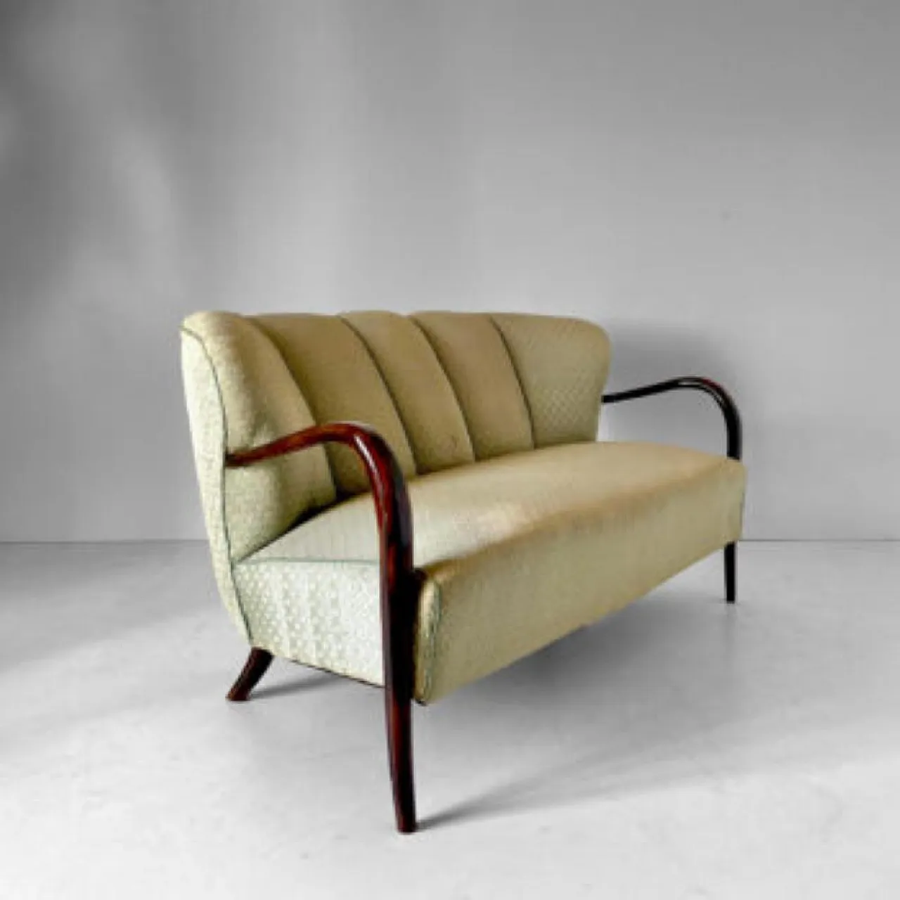 Two -seater sofa Art Déco, Malatesta and Mason, Italy 1950s 1