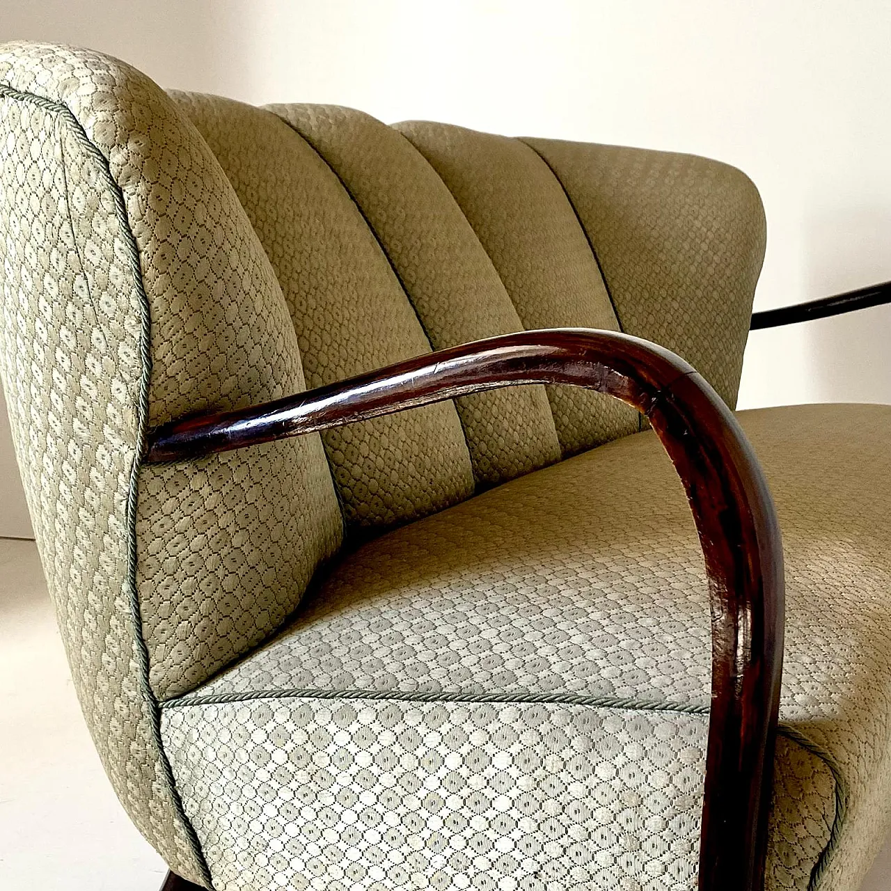 Two -seater sofa Art Déco, Malatesta and Mason, Italy 1950s 8