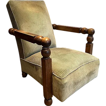 Poltrona brutalista nello stile di Charles Dudouy, anni '50