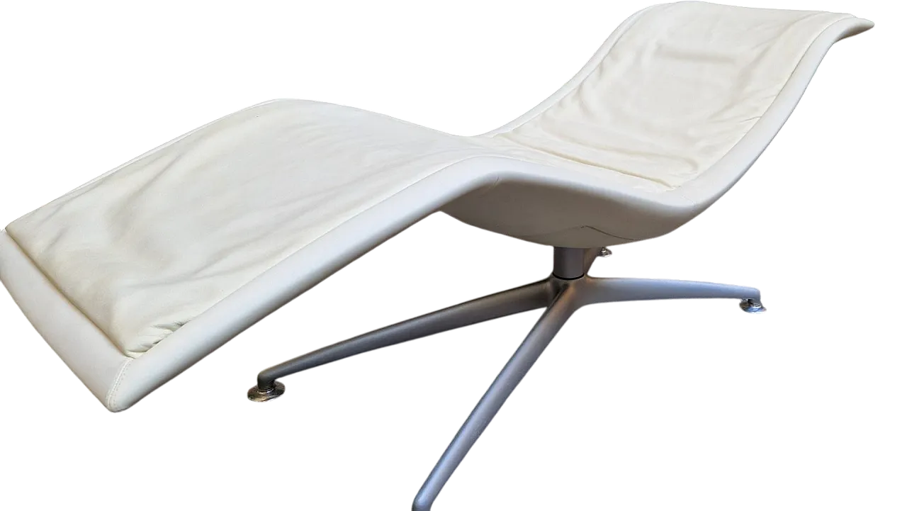 Chaise longue Larus Massage in pelle di Poltrona Frau, anni 2000 10