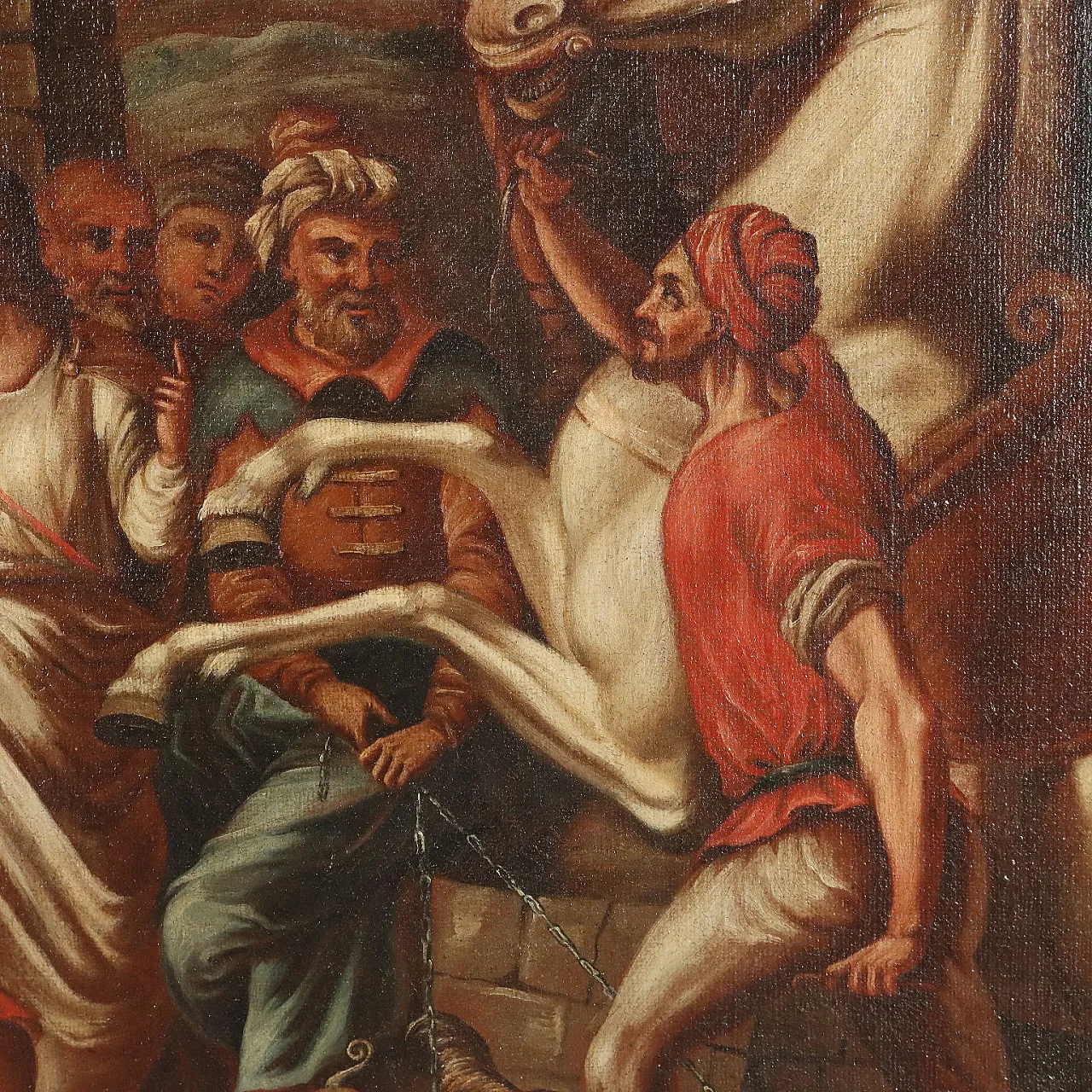 Adorazione dei Magi, dipinto ad olio su tela entro cornice, 7