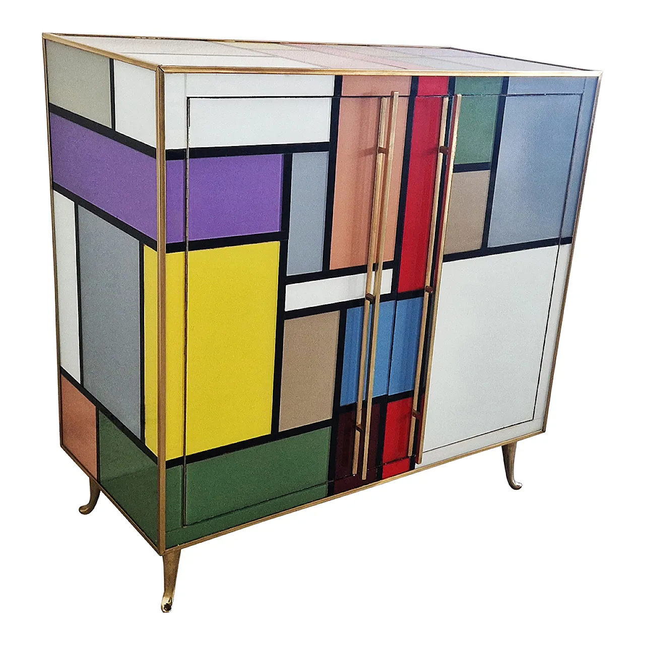 sideboard two glass doors, 1990s 6