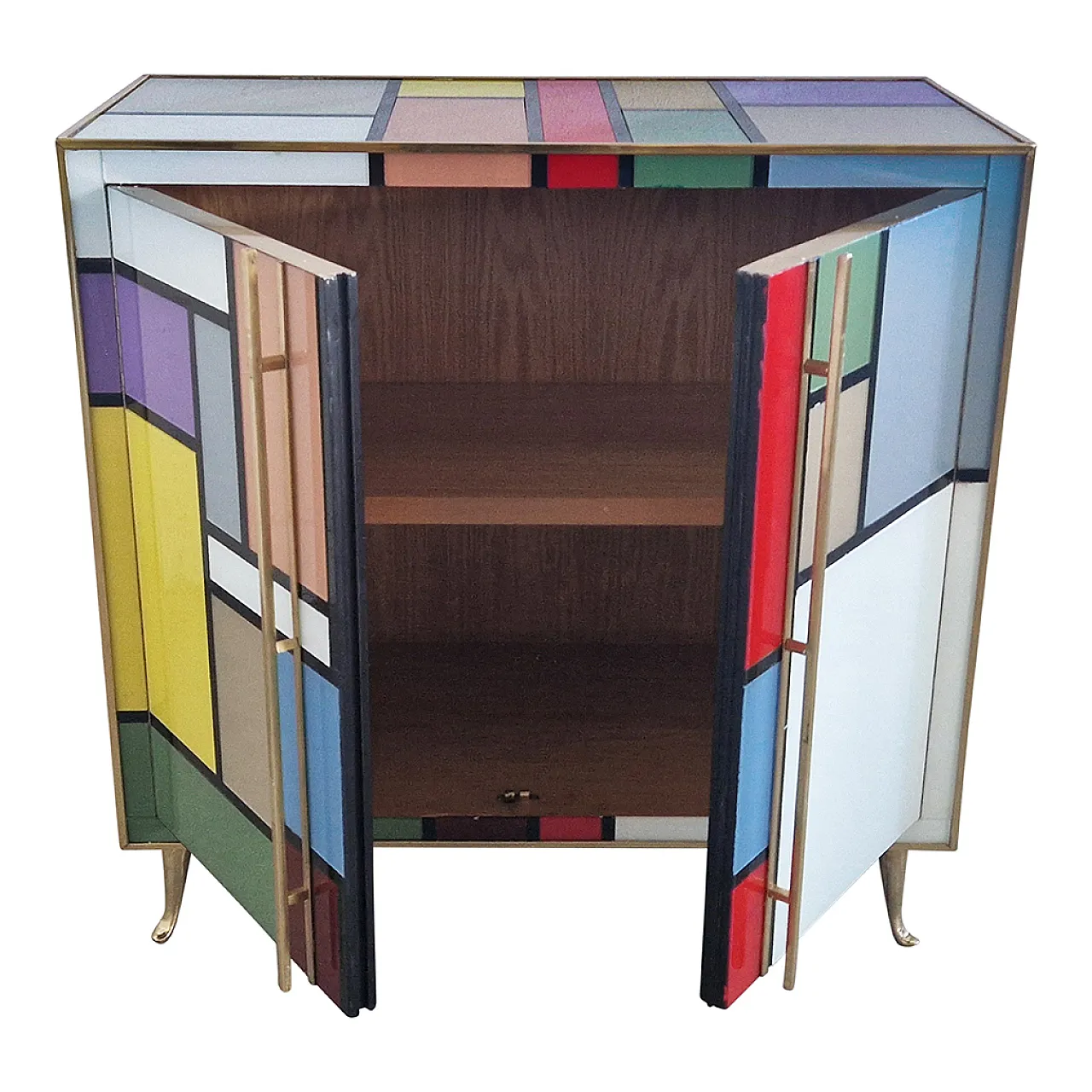 sideboard two glass doors, 1990s 8