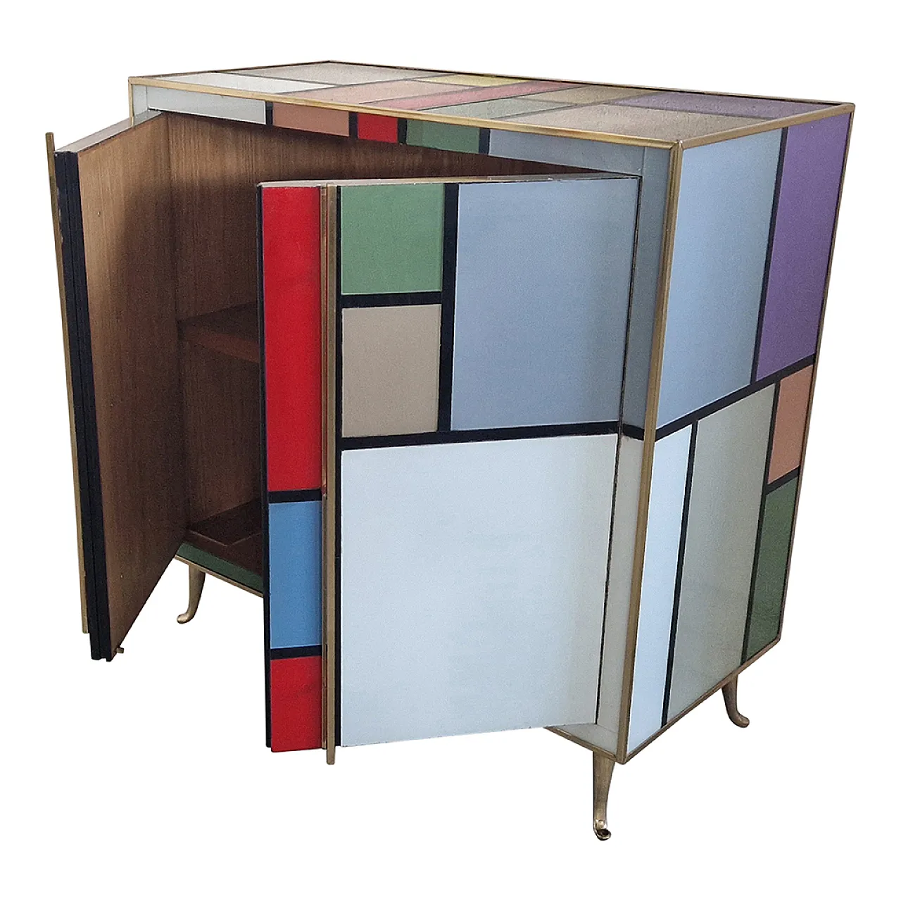 sideboard two glass doors, 1990s 11