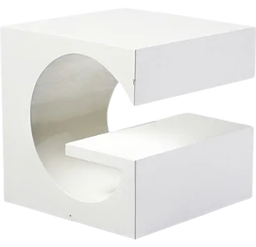 Space Age G white coffee table, 70s