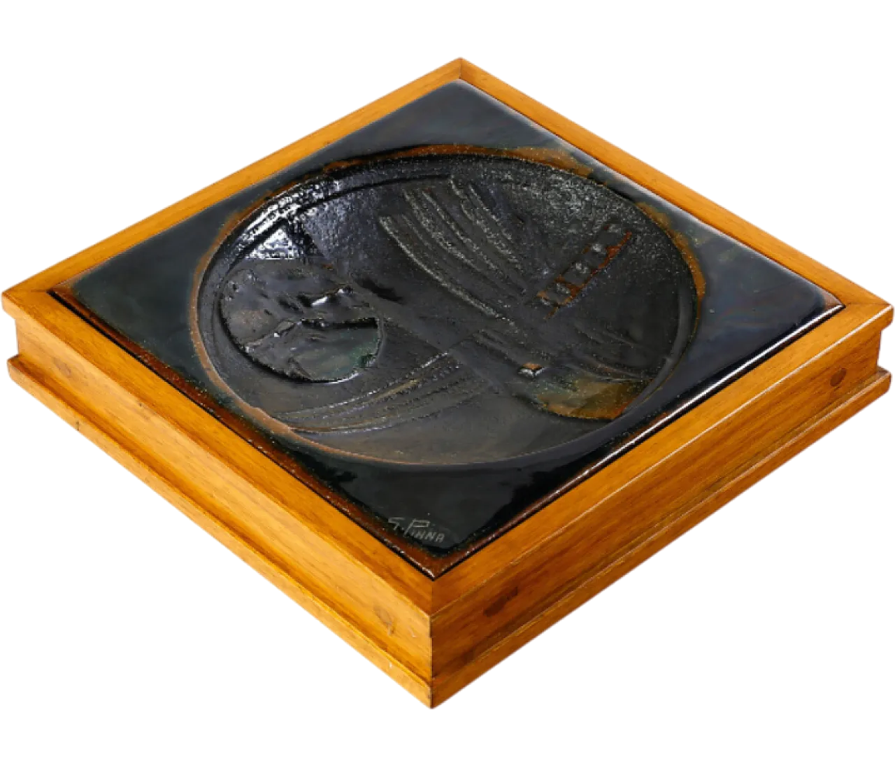 Ceramic centerpiece by Gianni Pinna, 70s 17