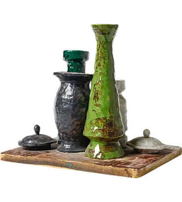 Morandi allegory sculpture, ed. 8/50, by Arnaldo Miniati, 1971