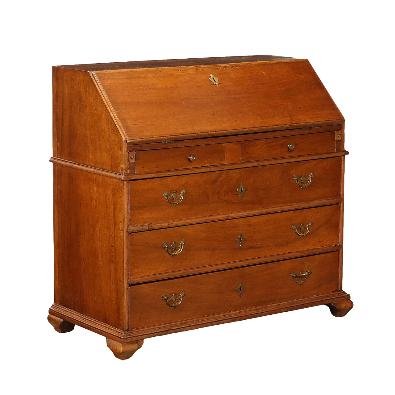 Ribalta in mogano di gusto inglese con cassetti, '700 1