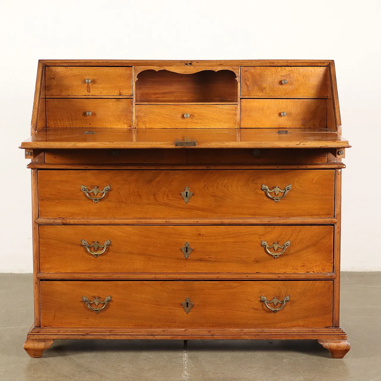 Ribalta in mogano di gusto inglese con cassetti, '700 3