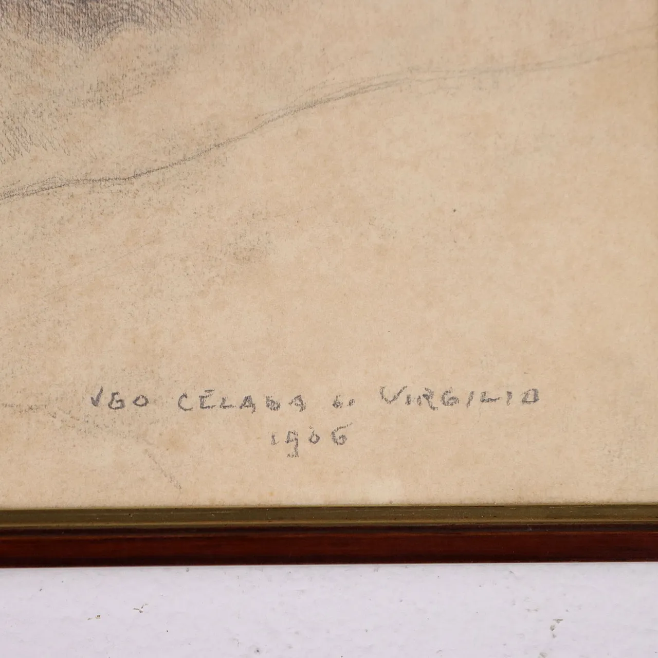 Ugo Celada da Virgilio, Mano, matita su carta, 1906 5